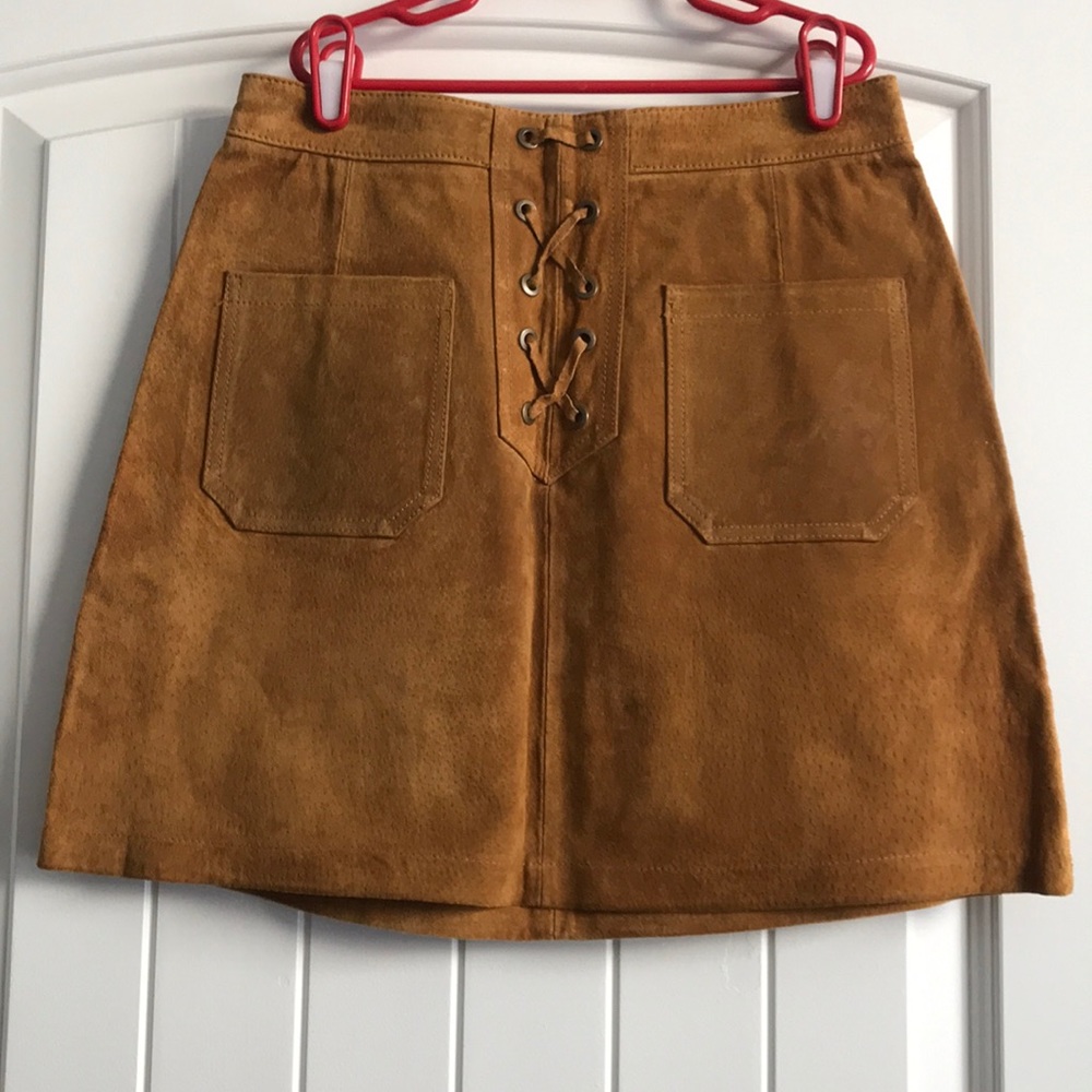 Genuine leather skirt from Spain!